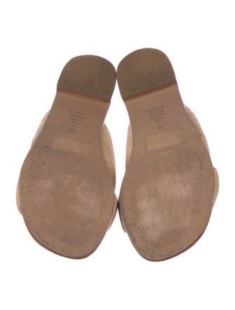 Schutz Raffia Slides