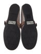 Schutz Suede Colorblock Pattern Slides