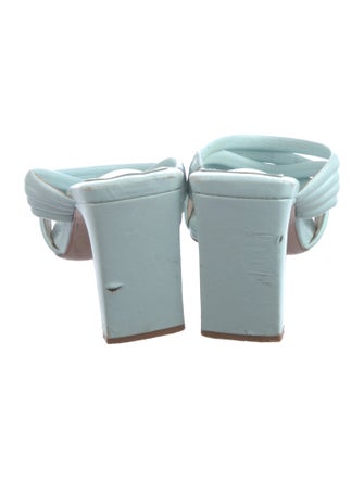 Schutz Leather Slides