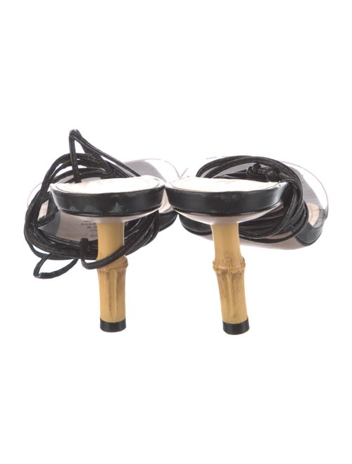 Schutz Leather Leather Trim Embellishment Sandals