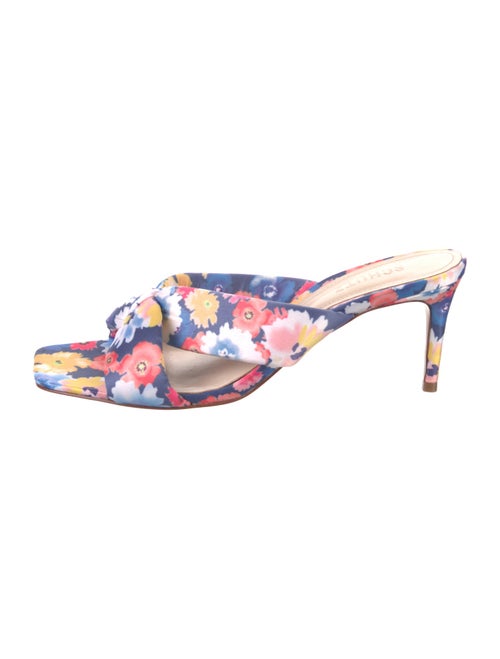 Schutz Floral Print Slides