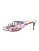 Schutz Floral Print Slides