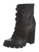 Schutz Leather Lace-Up Boots