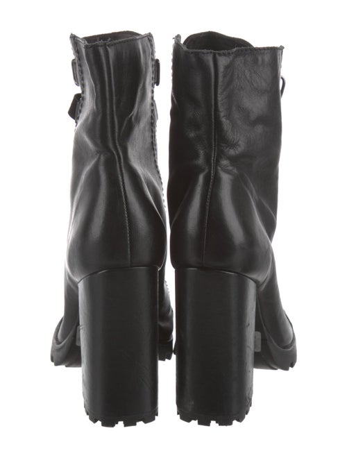 Schutz Leather Lace-Up Boots