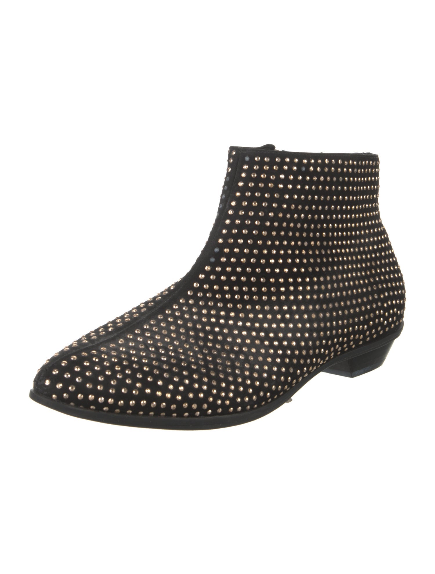 Schutz Suede Beaded Accents Boots