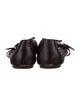 Schutz Leather Bow Accents Mary Jane Flats