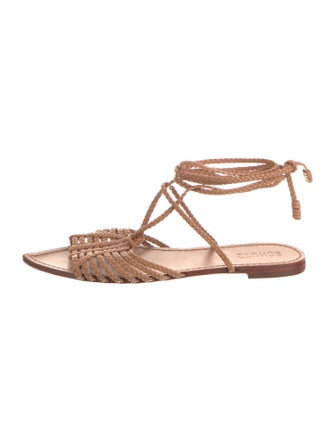 Schutz Leather Gladiator Sandals