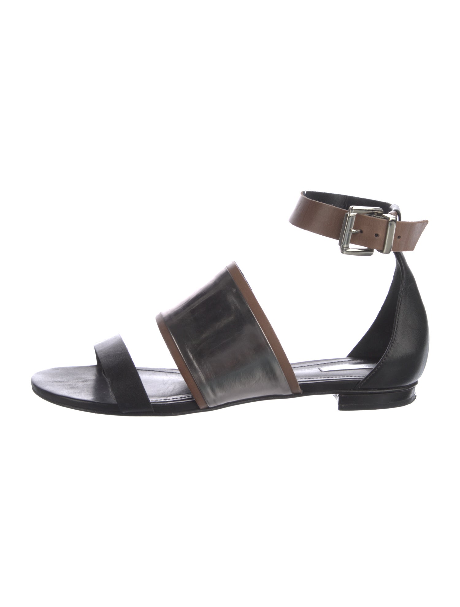 Schutz Leather D'Orsay Flats