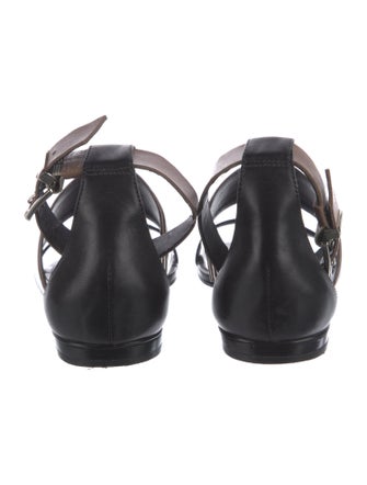 Schutz Leather D'Orsay Flats