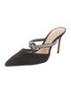 Schutz Suede Crystal Embellishments Mules
