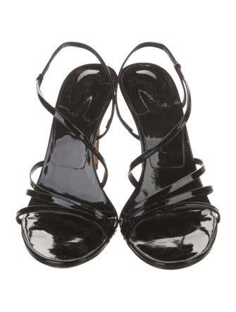 Schutz Leather Slingback Sandals