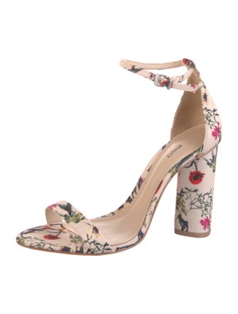 Schutz Floral Print Sandals