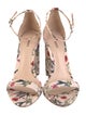 Schutz Floral Print Sandals