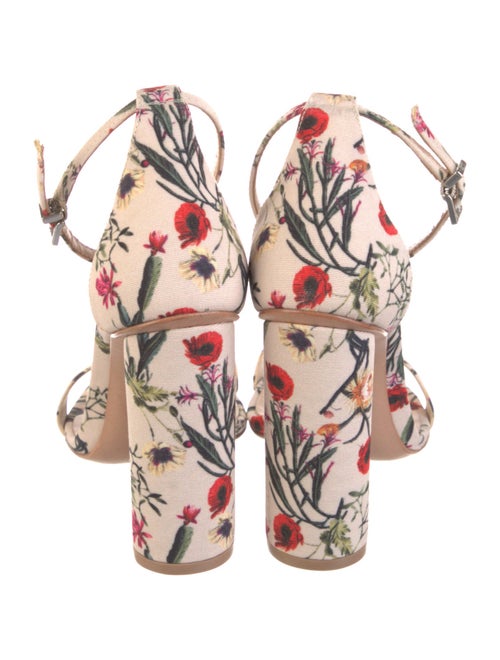 Schutz Floral Print Sandals