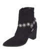 Schutz Suede Crystal Embellishments Boots