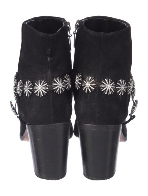 Schutz Suede Crystal Embellishments Boots