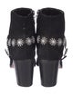 Schutz Suede Crystal Embellishments Boots