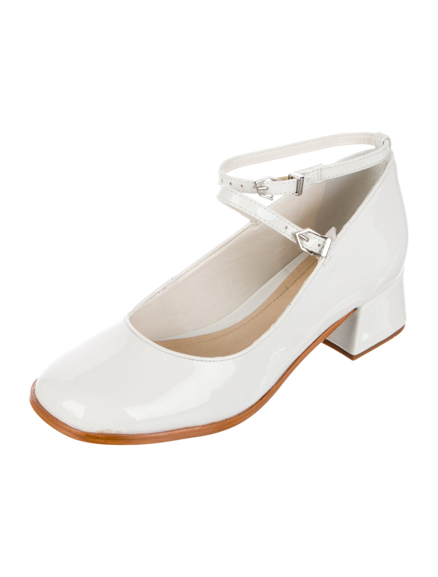 Schutz Patent Leather Mary Jane Flats