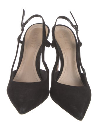 Schutz Suede Slingback Pumps