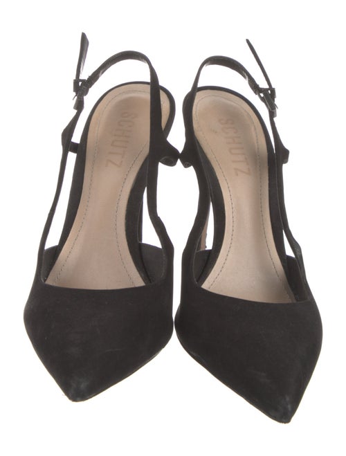 Schutz Suede Slingback Pumps