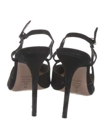 Schutz Suede Slingback Pumps