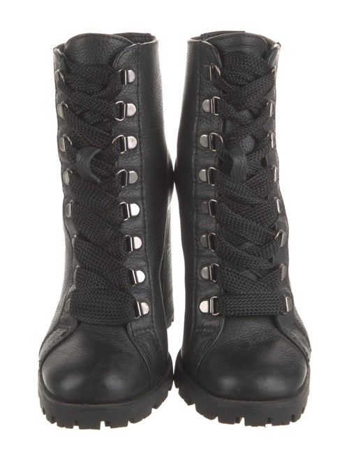 Schutz Leather Lace-Up Boots