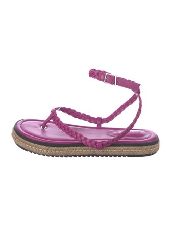 Schutz Jute Braided Accents Gladiator Sandals