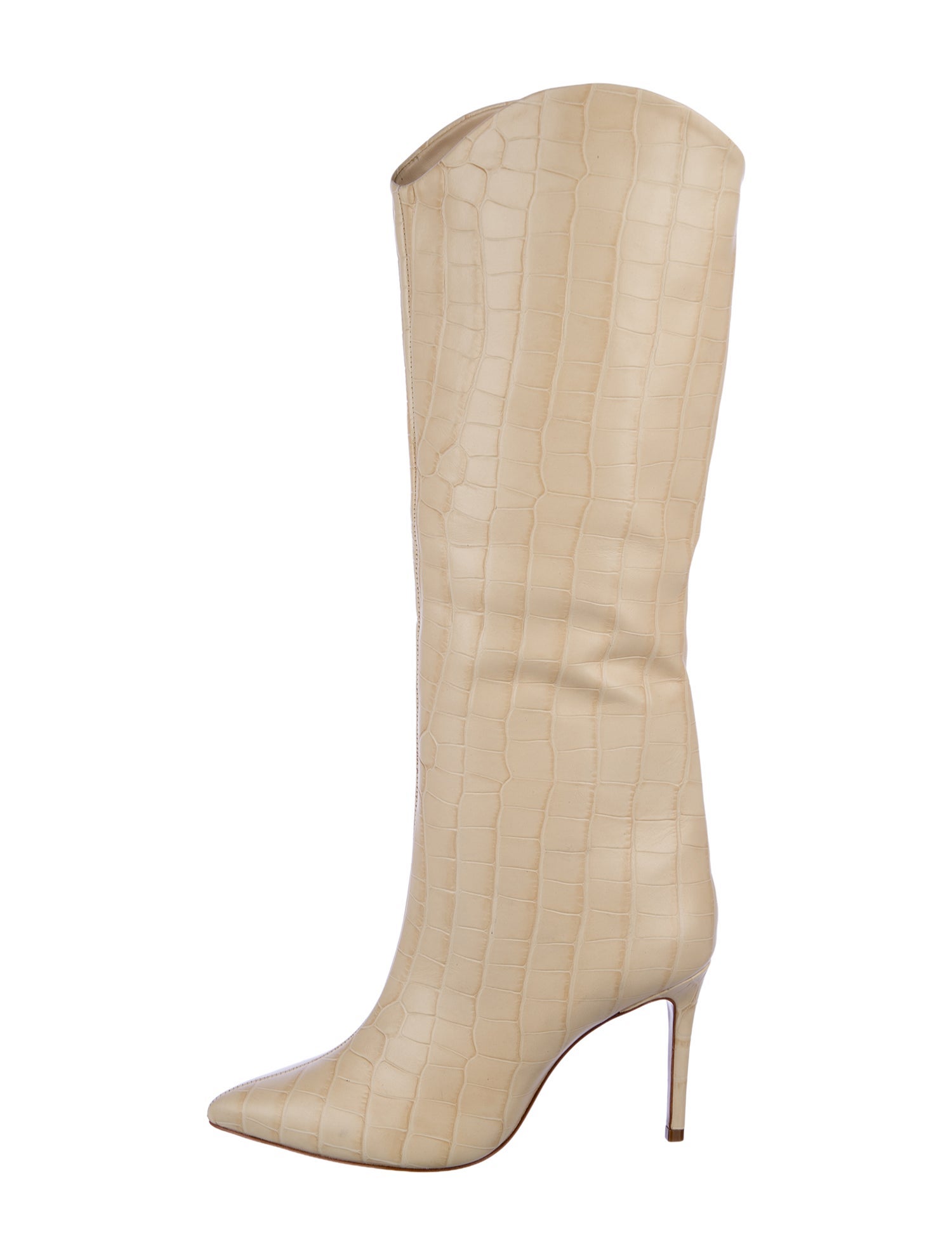 Schutz Embossed Leather Boots