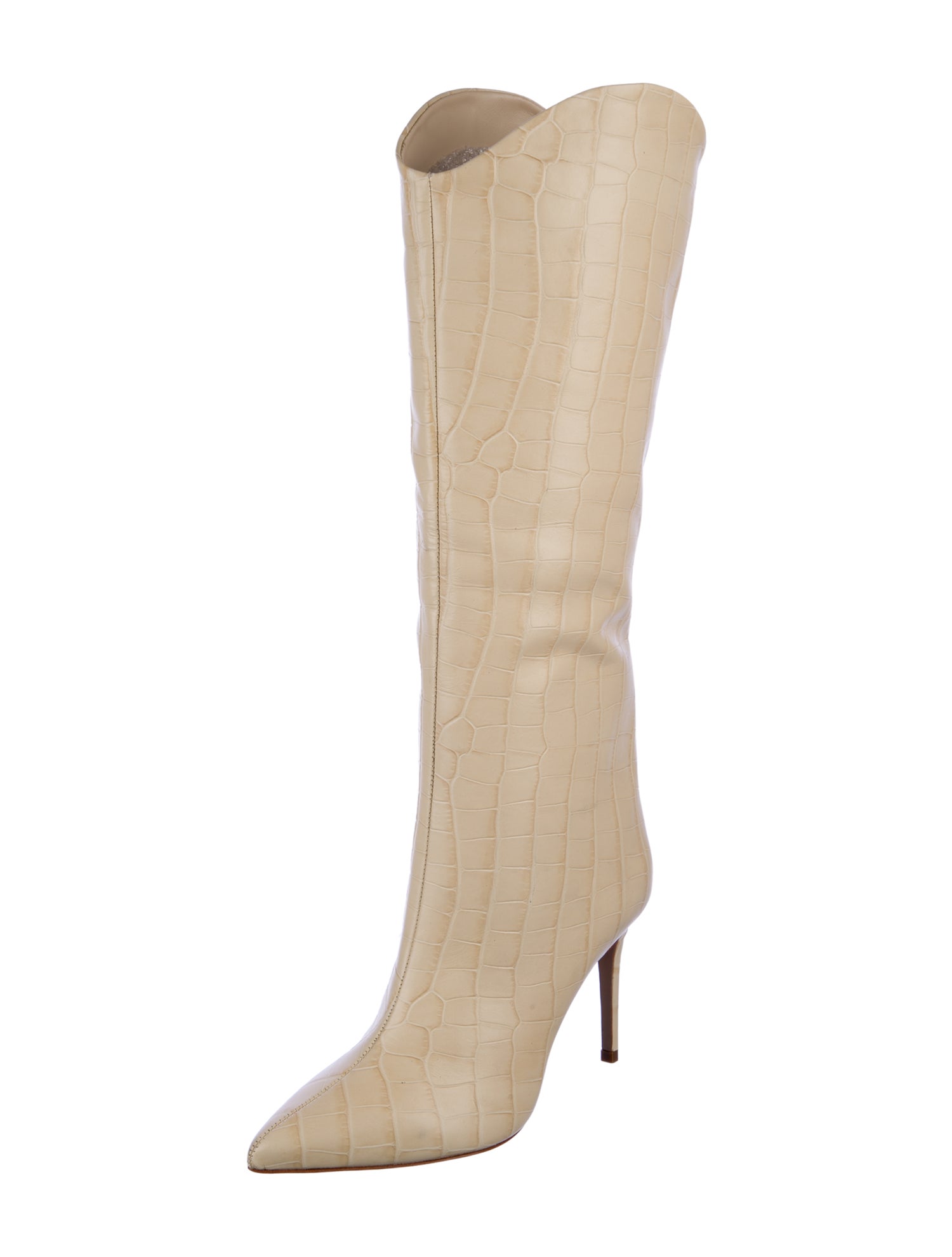 Schutz Embossed Leather Boots