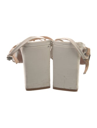 Schutz Leather Slingback Sandals