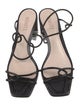 Schutz Embossed Leather Sandals