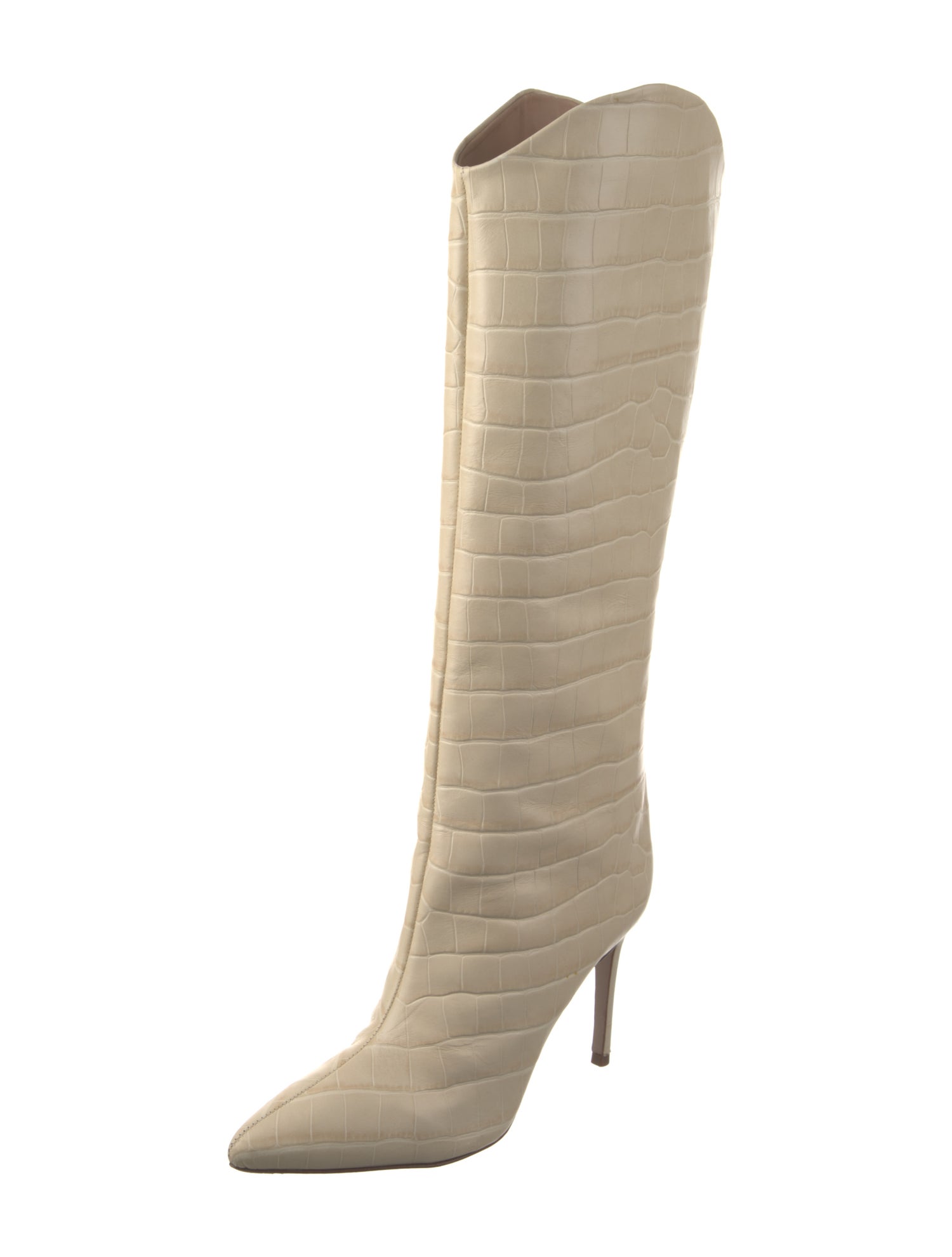 Schutz Embossed Leather Boots