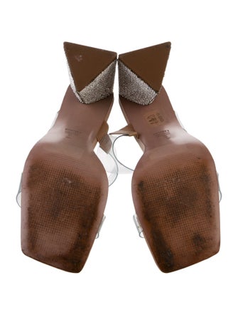 Schutz Crystal Embellishments Slides