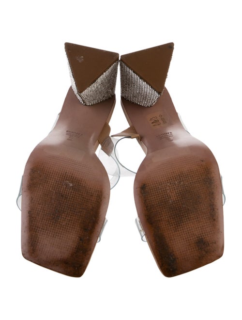 Schutz Crystal Embellishments Slides