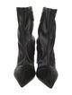 Schutz Leather Crystal Embellishments Boots