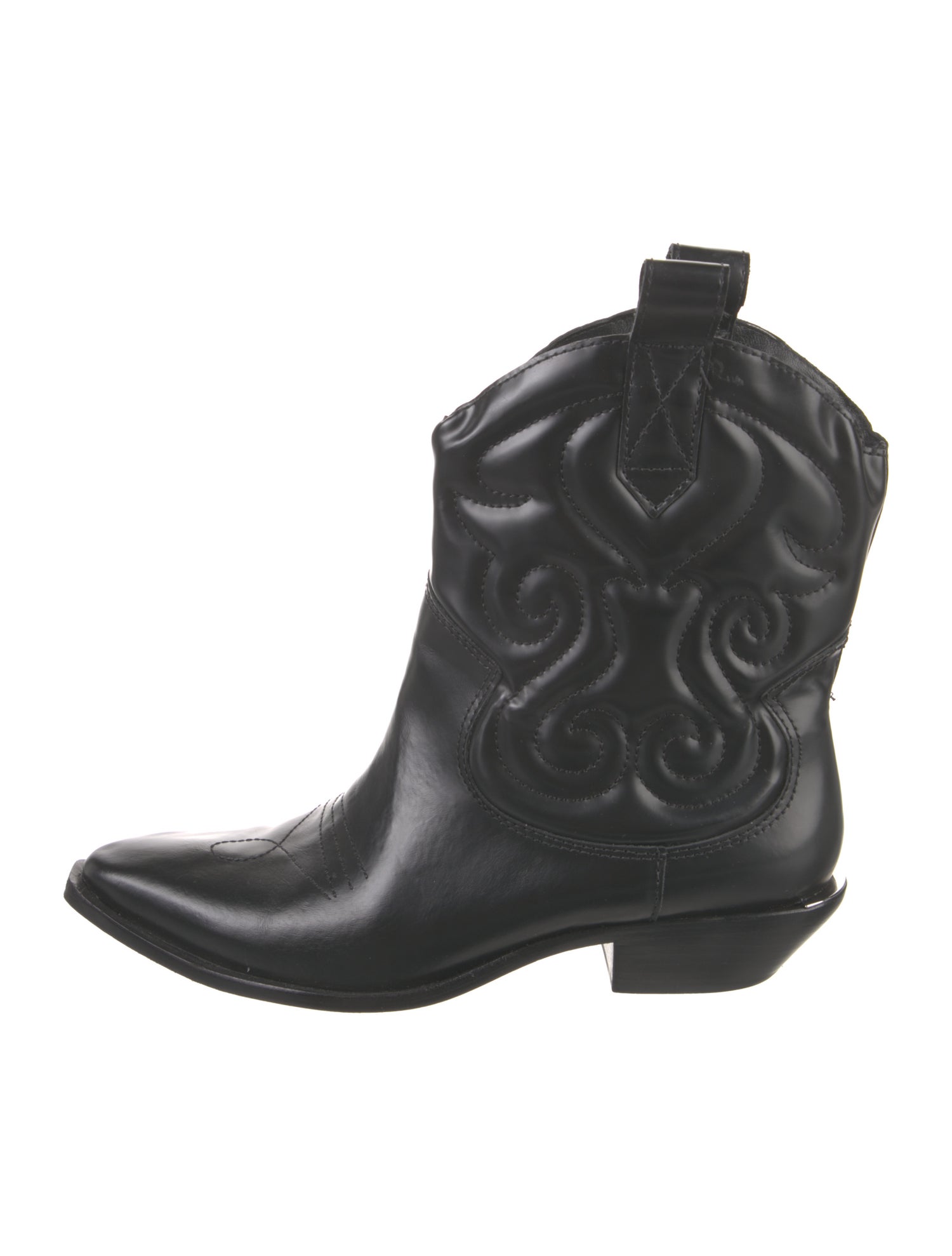 Schutz Leather Western Boots