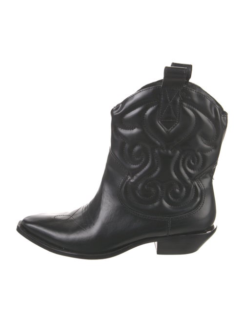 Schutz Leather Western Boots