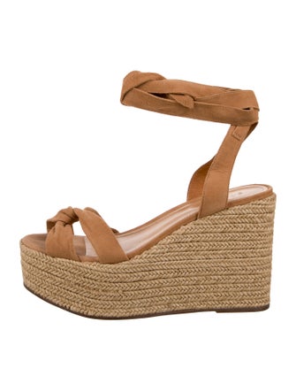 Schutz Suede Braided Accents Espadrilles