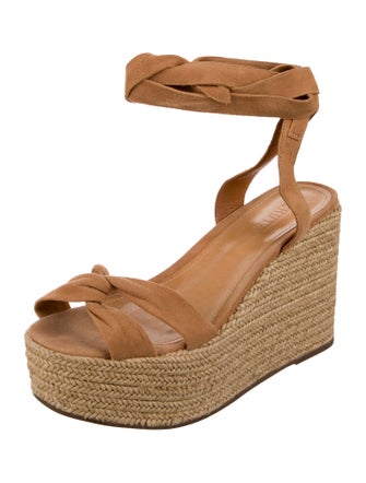 Schutz Suede Braided Accents Espadrilles