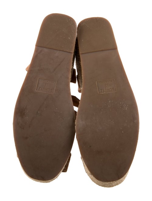 Schutz Suede Braided Accents Espadrilles