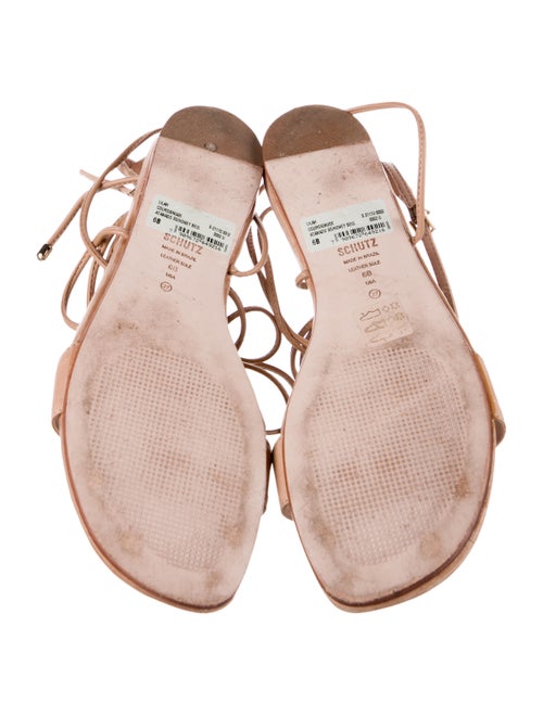 Schutz Leather Gladiator Sandals