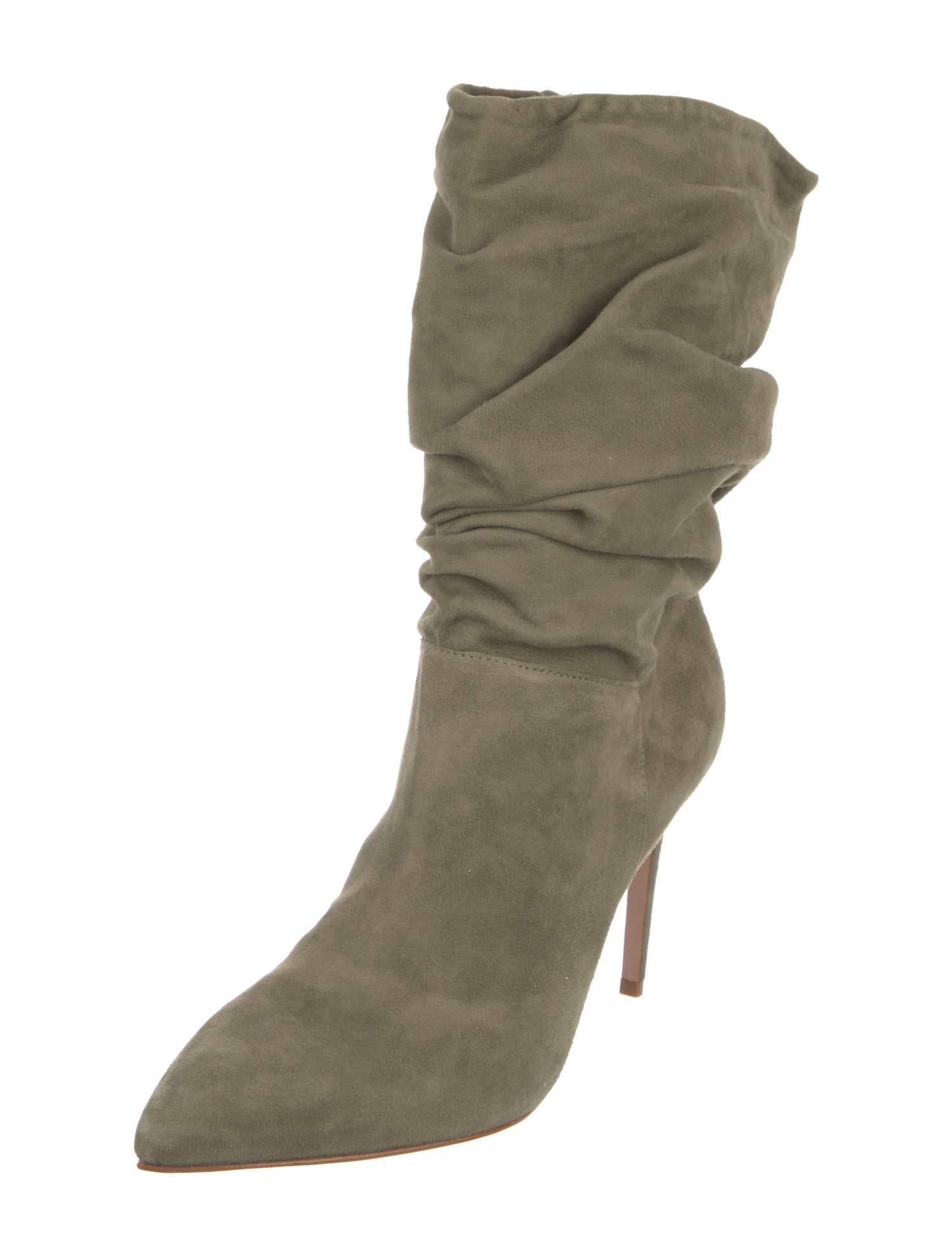 Schutz Suede Slouch Boots