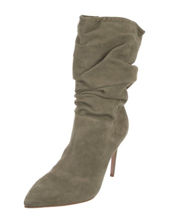 Schutz Suede Slouch Boots