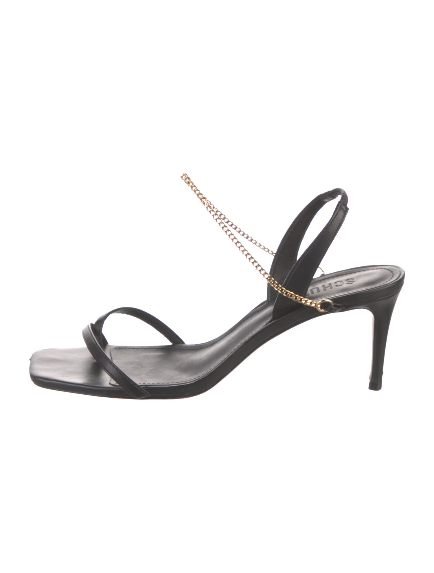 Schutz Leather Slingback Sandals