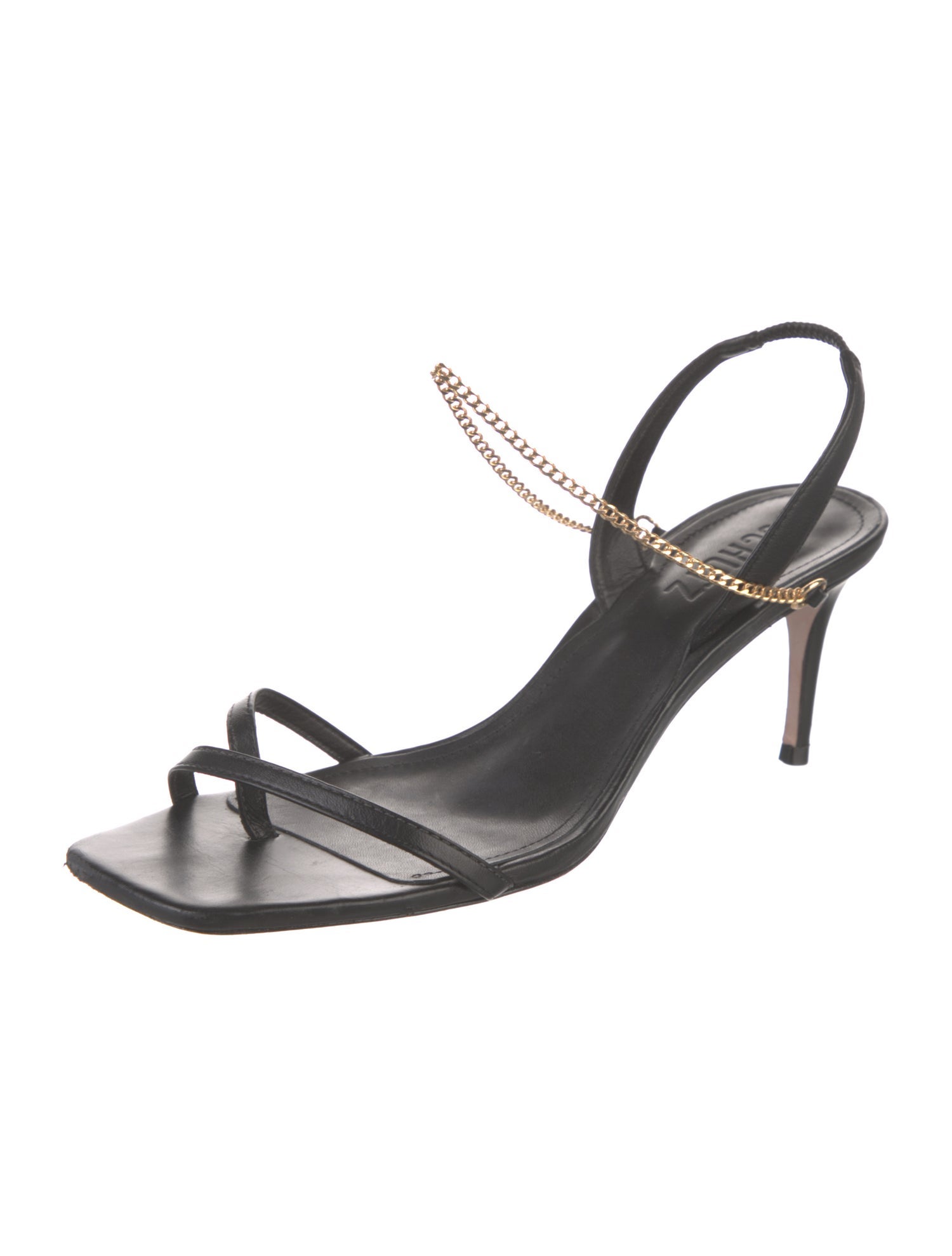 Schutz Leather Slingback Sandals
