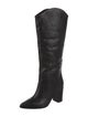 Schutz Embossed Leather Riding Boots