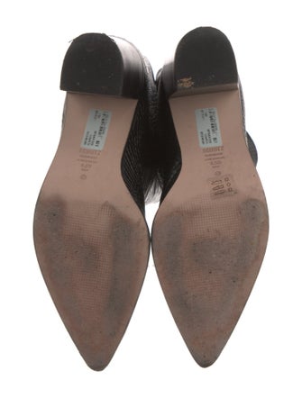 Schutz Embossed Leather Riding Boots