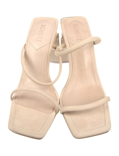 Schutz Leather Slides