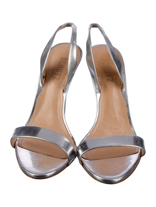 Schutz Leather Slingback Sandals