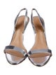 Schutz Leather Slingback Sandals